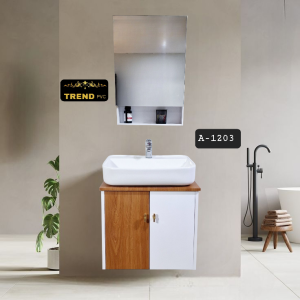 24" Premium PVC Vanity - Sleek & Waterproof for Modern Homes