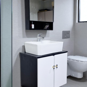 24" Premium PVC Vanity - Sleek & Waterproof for Modern Homes