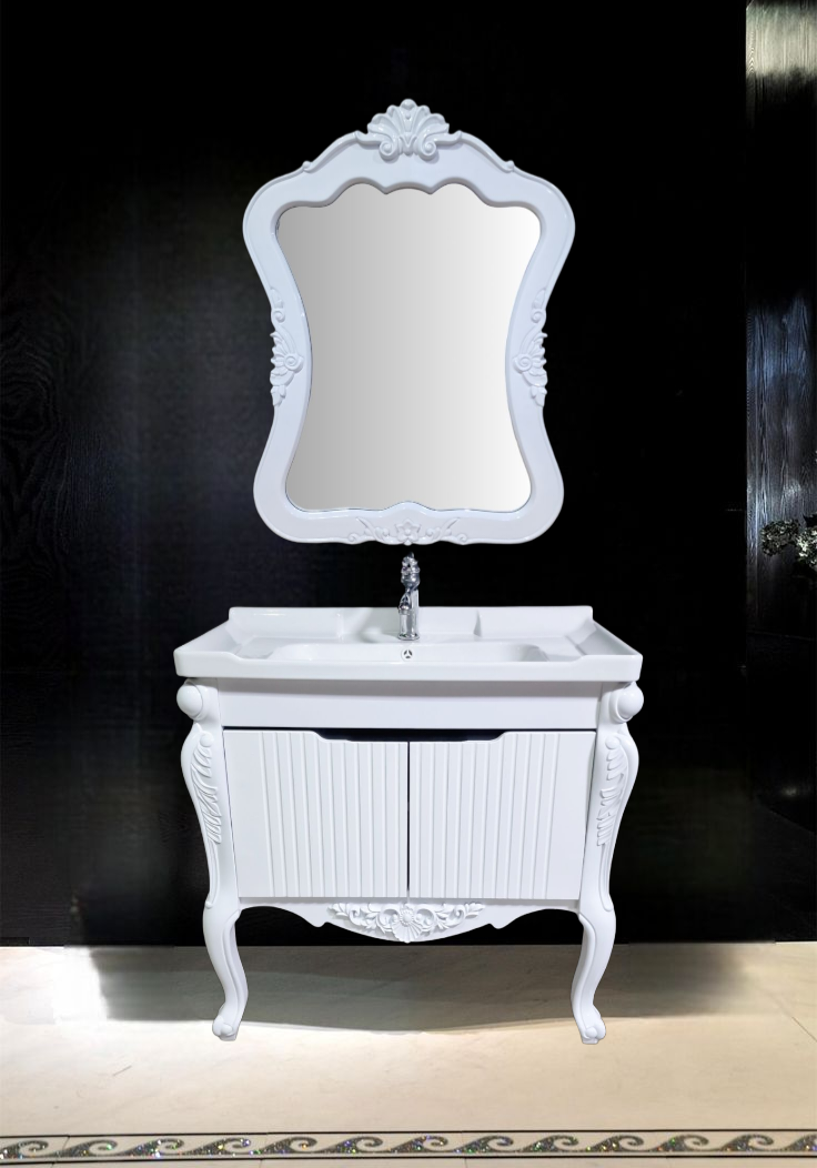 32" PVC Vanity Floor Standing (Victoria) - Sleek & Waterproof for Modern Homes