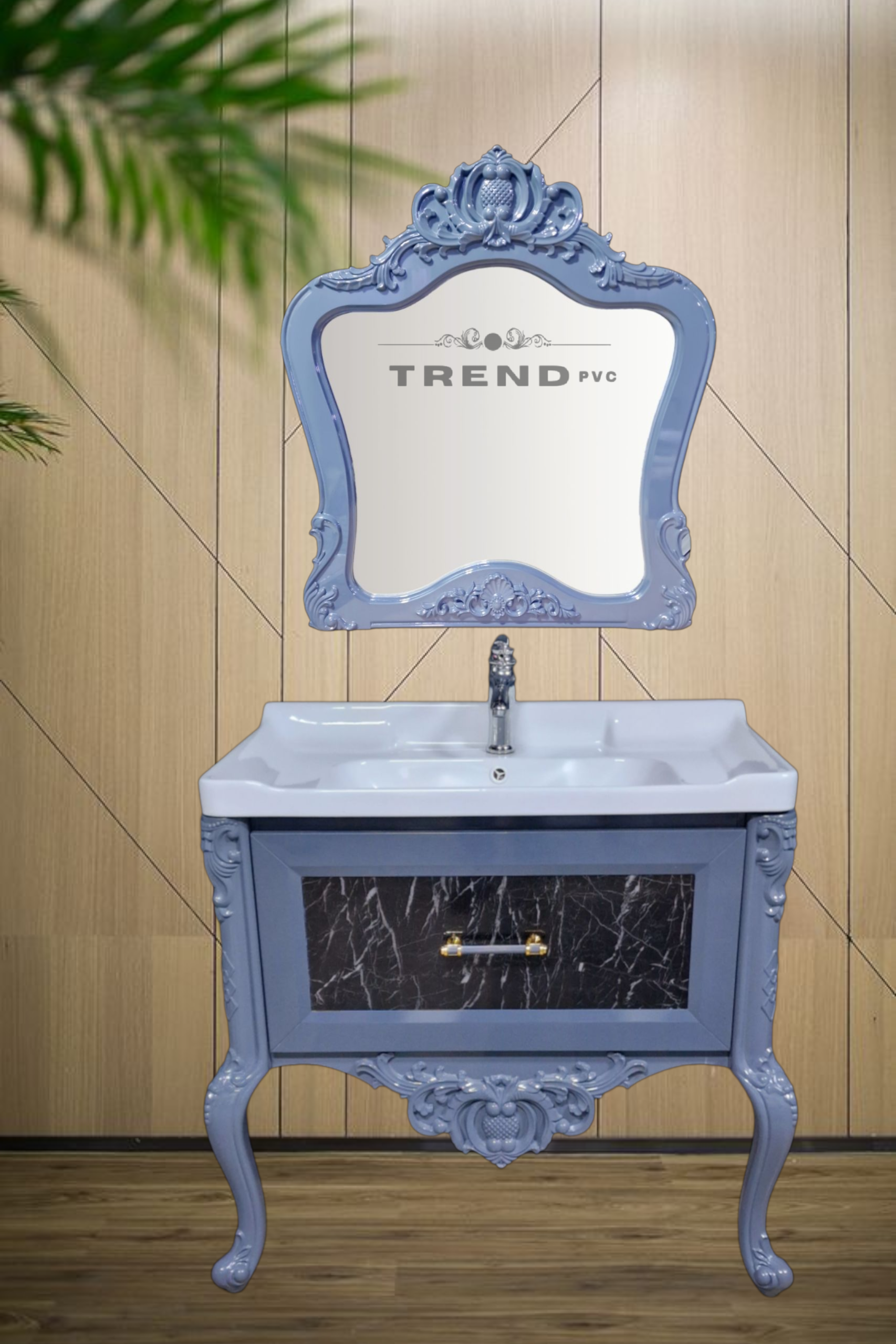 32" PVC Vanity Floor Standing (Victoria) - Sleek & Waterproof for Modern Homes