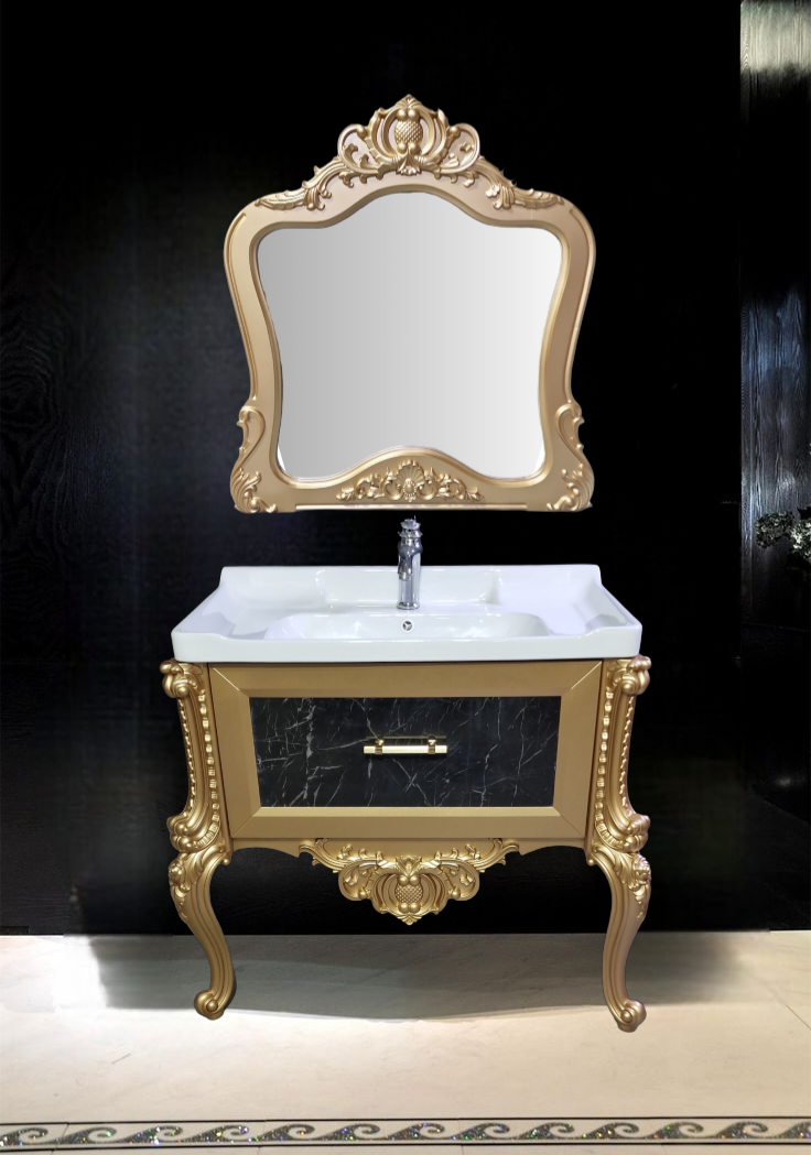 32" PVC Vanity Floor Standing (Victoria) - Sleek & Waterproof for Modern Homes