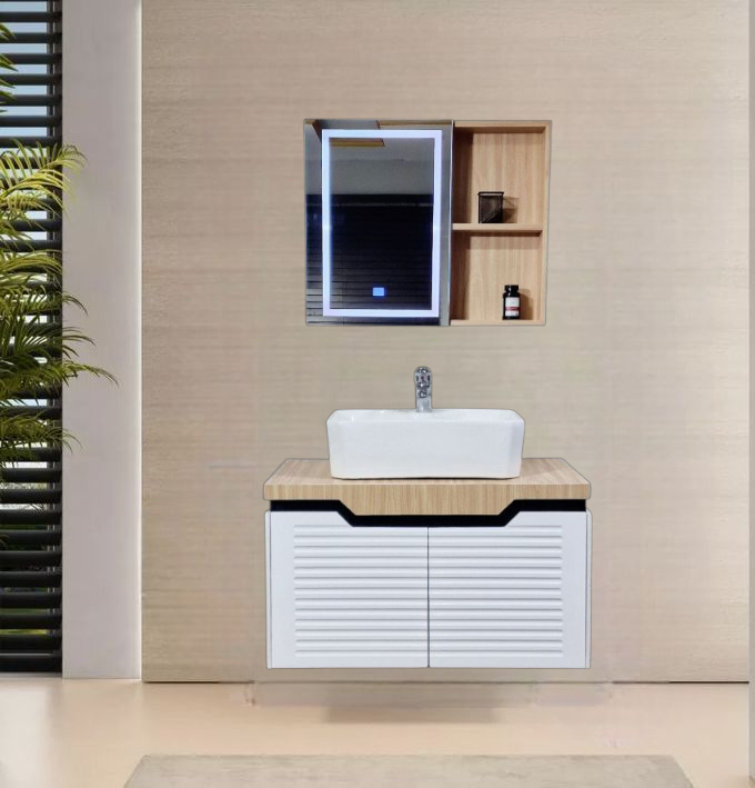 32" PVC Vanity (Modern) - Sleek & Waterproof for Modern Homes