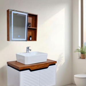 32" PVC Vanity (Modern) - Sleek & Waterproof for Modern Homes