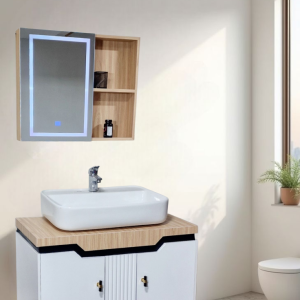 32" PVC Vanity (Modern) - Sleek & Waterproof for Modern Homes