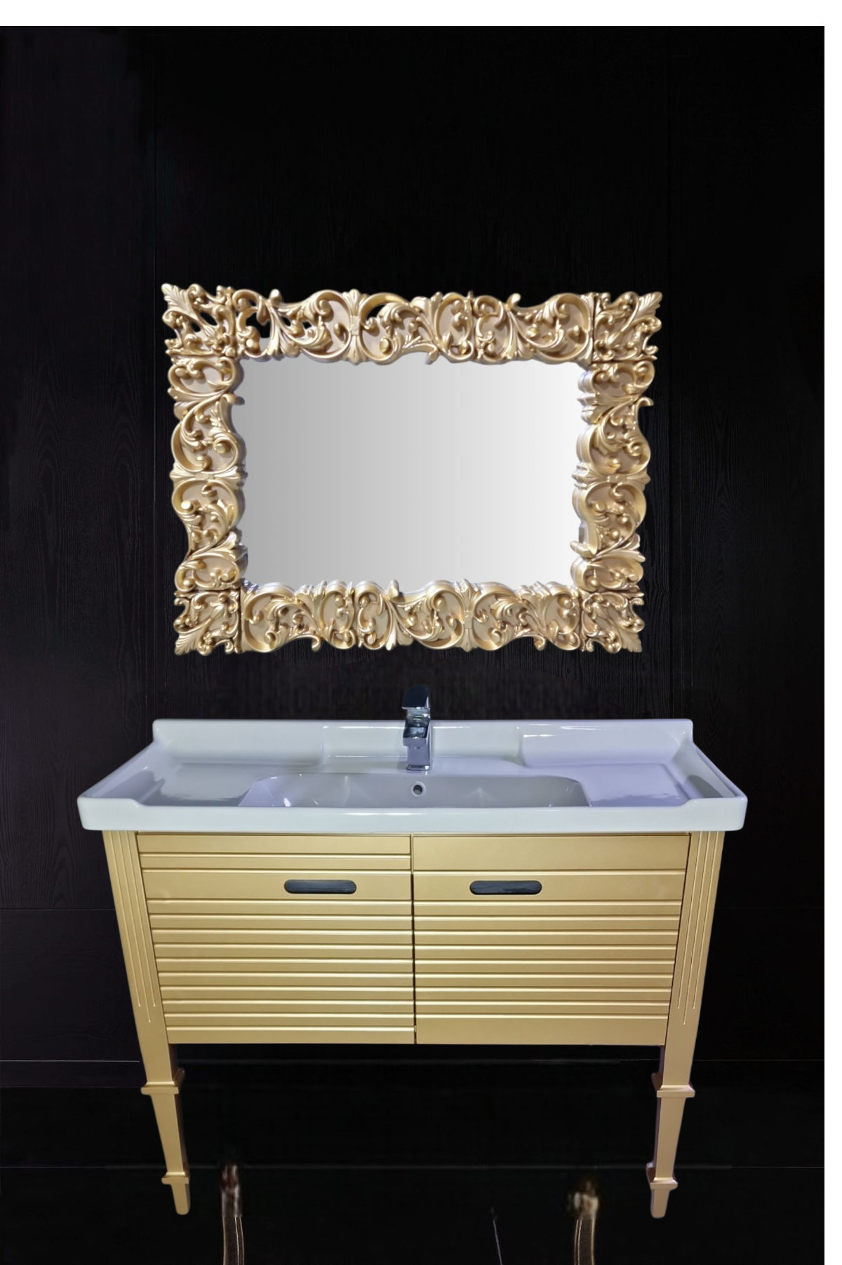 40" PVC Vanity Floor Standing - Sleek & Waterproof for Modern Homes