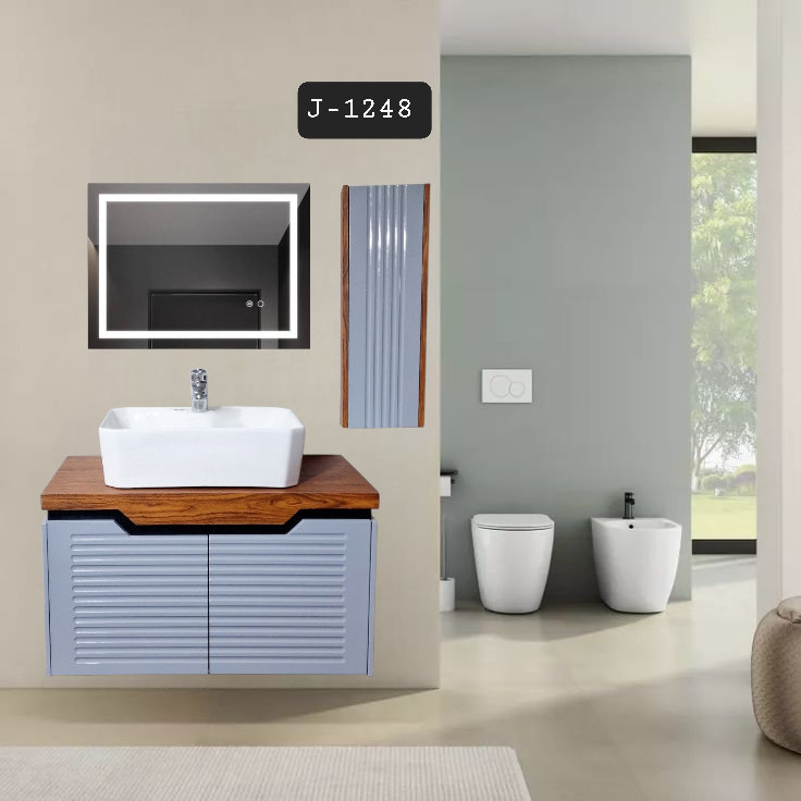 Premium PVC Bathroom Vanity - Sleek & Waterproof for Modern Homes