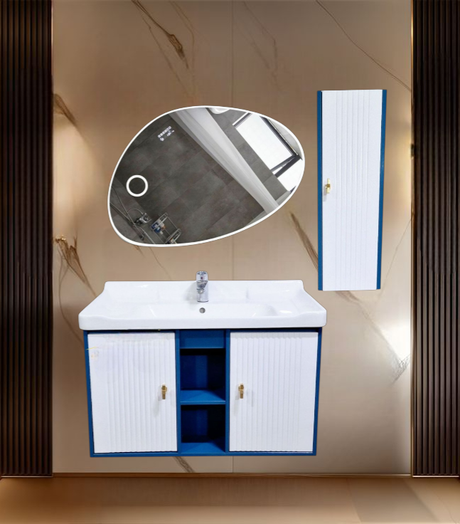 Premium PVC Bathroom Vanity - Sleek & Waterproof for Modern Homes