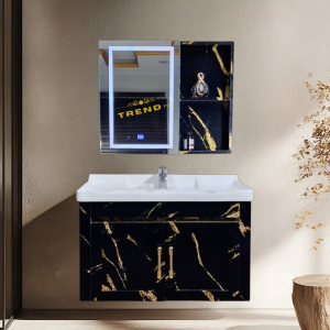 Premium PVC Bathroom Vanity - Sleek & Waterproof for Modern Homes