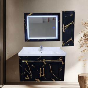 Premium PVC Bathroom Vanity - Sleek & Waterproof for Modern Homes