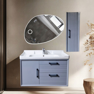 Premium PVC Bathroom Vanity - Sleek & Waterproof for Modern Homes