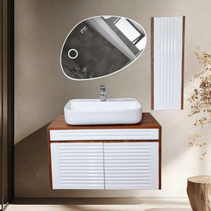 Premium PVC Bathroom Vanity - Sleek & Waterproof for Modern Homes