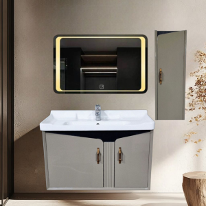 Premium PVC Bathroom Vanity - Sleek & Waterproof for Modern Homes