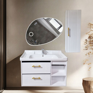 Premium PVC Bathroom Vanity - Sleek & Waterproof for Modern Homes