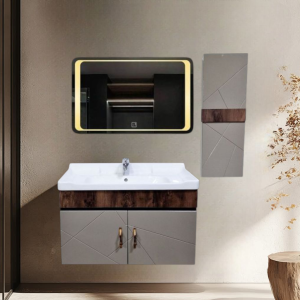Premium PVC Bathroom Vanity - Sleek & Waterproof for Modern Homes