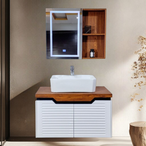 Premium PVC Bathroom Vanity - Sleek & Waterproof for Modern Homes