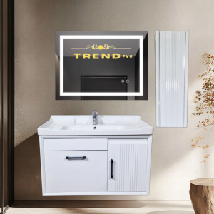Premium PVC Bathroom Vanity - Sleek & Waterproof for Modern Homes