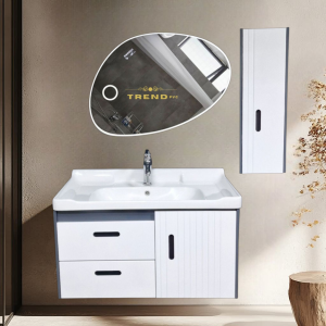 Premium PVC Bathroom Vanity - Sleek & Waterproof for Modern Homes