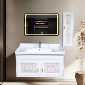 Premium PVC Bathroom Vanity - Sleek & Waterproof for Modern Homes