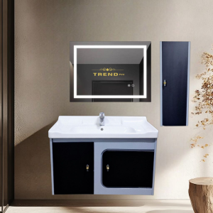 Premium PVC Bathroom Vanity - Sleek & Waterproof for Modern Homes