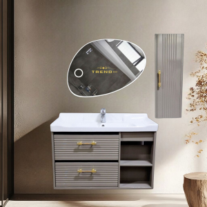 Premium PVC Bathroom Vanity - Sleek & Waterproof for Modern Homes
