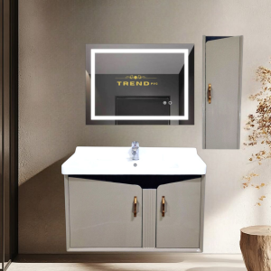 Premium PVC Bathroom Vanity - Sleek & Waterproof for Modern Homes