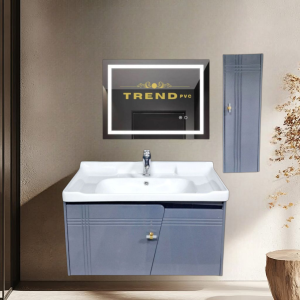 Premium PVC Bathroom Vanity - Sleek & Waterproof for Modern Homes