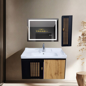 Premium PVC Bathroom Vanity - Sleek & Waterproof for Modern Homes