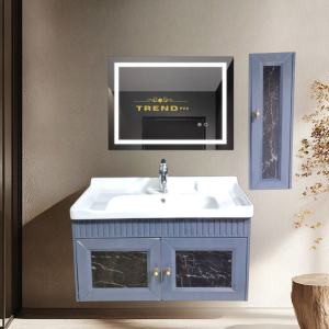 Premium PVC Bathroom Vanity - Sleek & Waterproof for Modern Homes