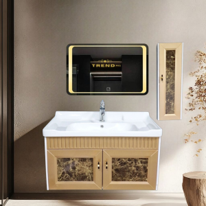 Premium PVC Bathroom Vanity - Sleek & Waterproof for Modern Homes