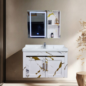 Premium PVC Bathroom Vanity - Sleek & Waterproof for Modern Homes