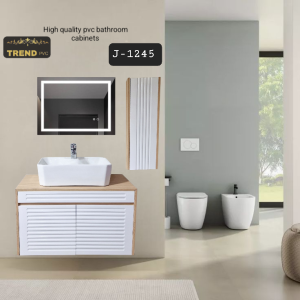 Premium PVC Bathroom Vanity - Sleek & Waterproof for Modern Homes
