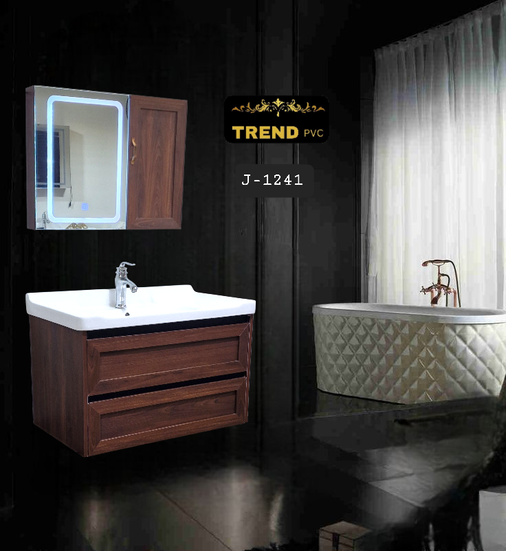 Premium PVC Bathroom Vanity - Sleek & Waterproof for Modern Homes
