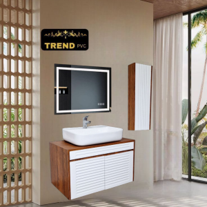 Premium PVC Bathroom Vanity - Sleek & Waterproof for Modern Homes