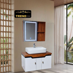 Premium PVC Bathroom Vanity - Sleek & Waterproof for Modern Homes