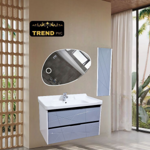Premium PVC Bathroom Vanity - Sleek & Waterproof for Modern Homes