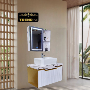 Premium PVC Bathroom Vanity - Sleek & Waterproof for Modern Homes