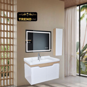 Premium PVC Bathroom Vanity - Sleek & Waterproof for Modern Homes