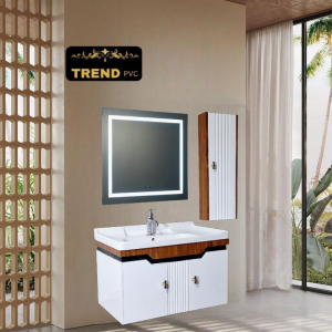 Premium PVC Bathroom Vanity - Sleek & Waterproof for Modern Homes