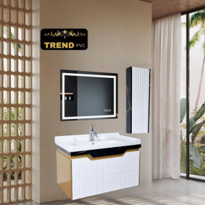 Premium PVC Bathroom Vanity - Sleek & Waterproof for Modern Homes