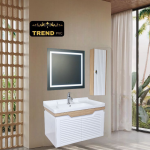 Premium PVC Bathroom Vanity - Sleek & Waterproof for Modern Homes