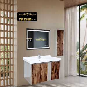 Premium PVC Bathroom Vanity - Sleek & Waterproof for Modern Homes