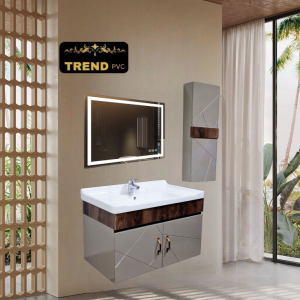 Premium PVC Bathroom Vanity - Sleek & Waterproof for Modern Homes