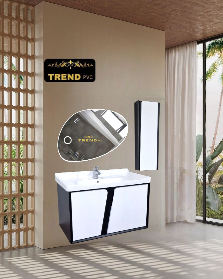 Premium PVC Bathroom Vanity - Sleek & Waterproof for Modern Homes