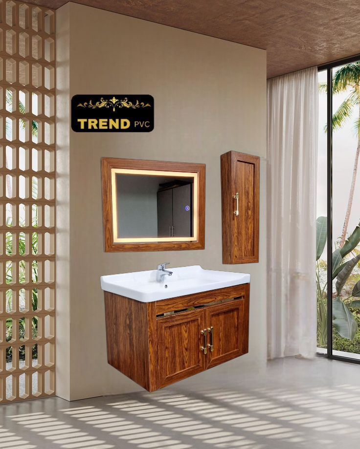 Premium PVC Bathroom Vanity - Sleek & Waterproof for Modern Homes