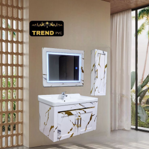 Premium PVC Bathroom Vanity - Sleek & Waterproof for Modern Homes