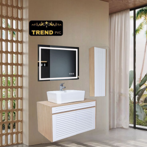 Premium PVC Bathroom Vanity - Sleek & Waterproof for Modern Homes