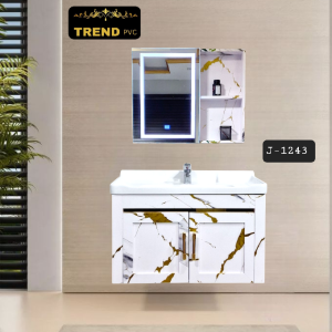 Premium PVC Bathroom Vanity - Sleek & Waterproof for Modern Homes