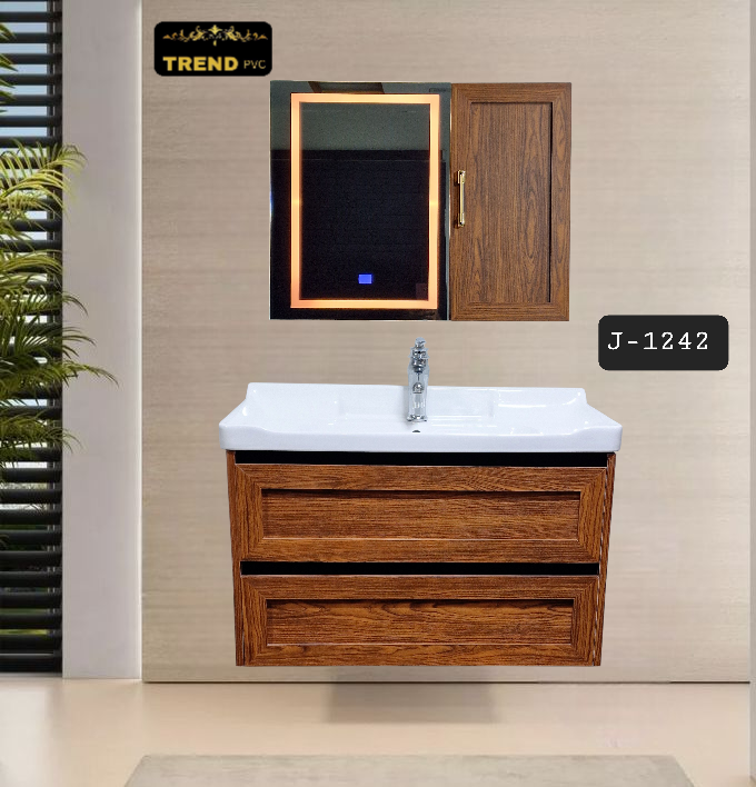 Premium PVC Bathroom Vanity - Sleek & Waterproof for Modern Homes