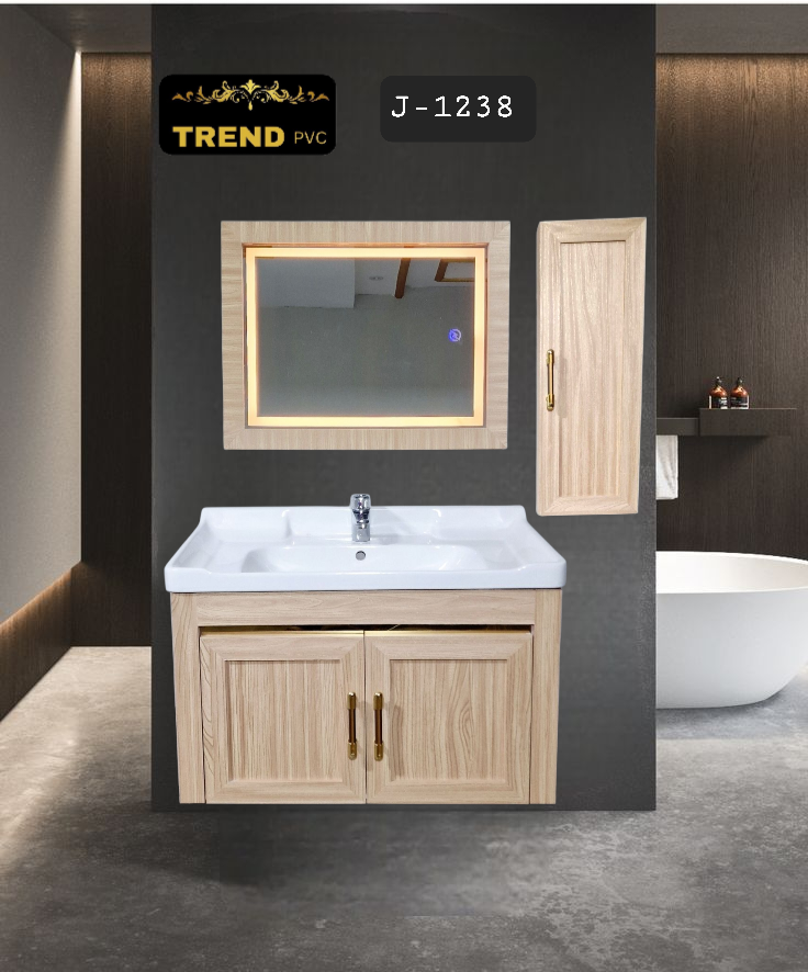 Premium PVC Bathroom Vanity - Sleek & Waterproof for Modern Homes