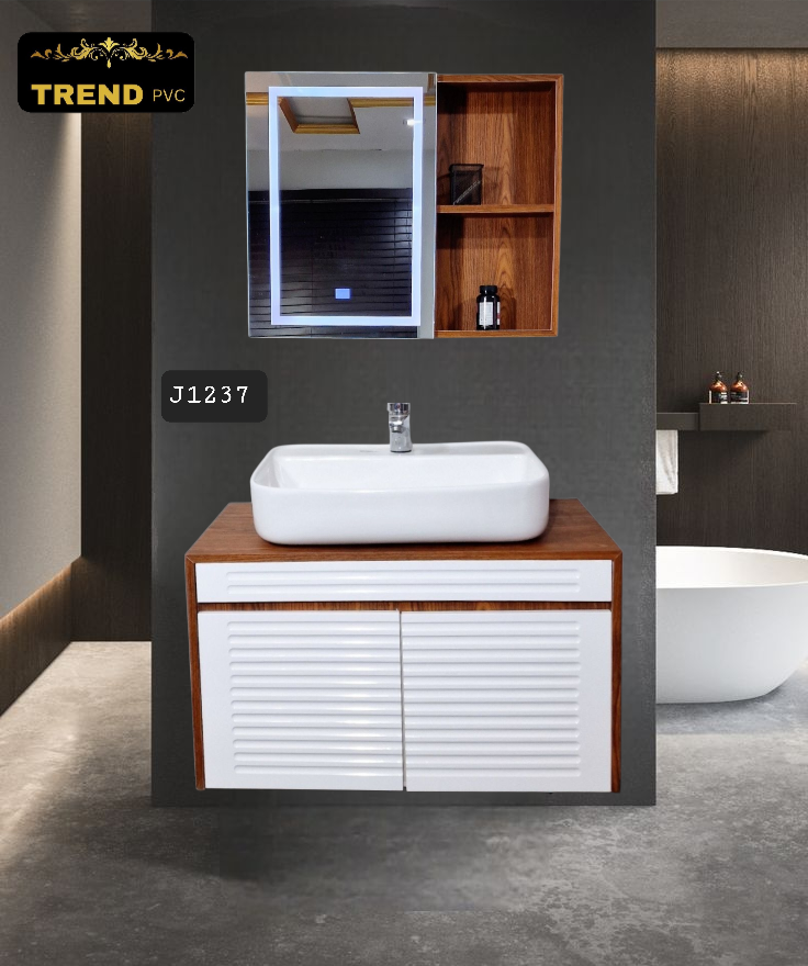 Premium PVC Bathroom Vanity - Sleek & Waterproof for Modern Homes